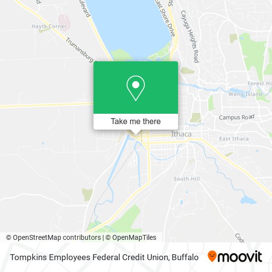 Tompkins Employees Federal Credit Union map