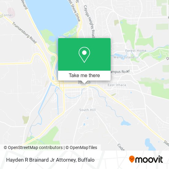 Mapa de Hayden R Brainard Jr Attorney