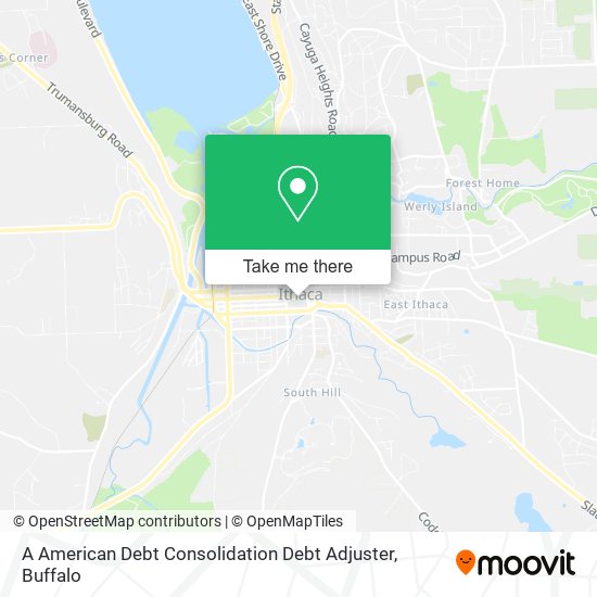 A American Debt Consolidation Debt Adjuster map