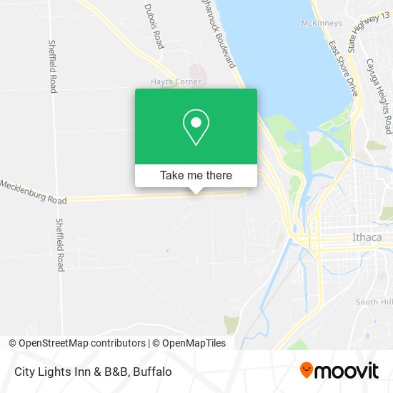 City Lights Inn & B&B map