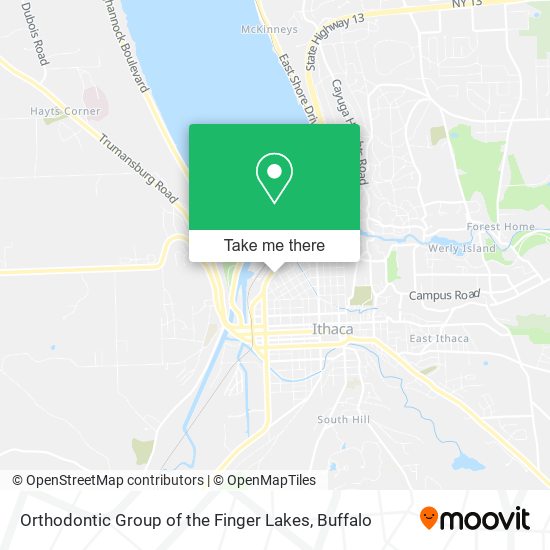 Orthodontic Group of the Finger Lakes map