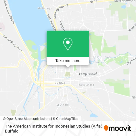 The American Institute for Indonesian Studies (Aifis) map