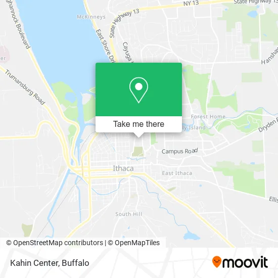 Kahin Center map