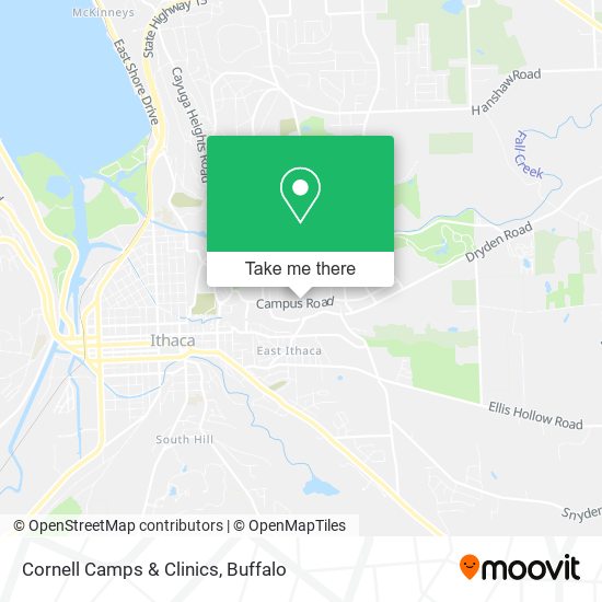 Cornell Camps & Clinics map