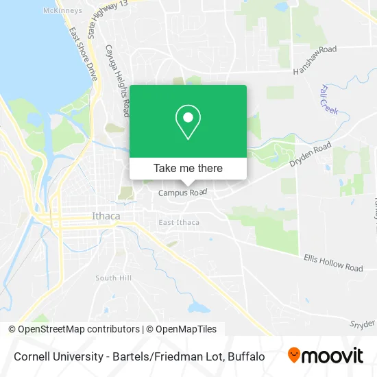 Cornell University - Bartels / Friedman Lot map