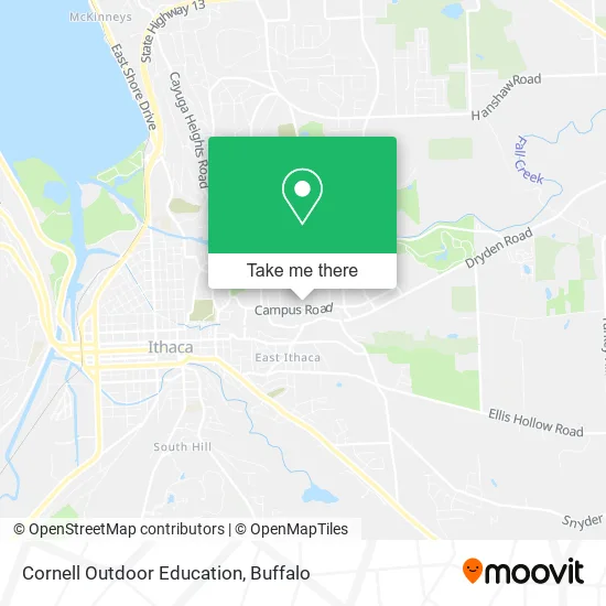 Cornell Outdoor Education map