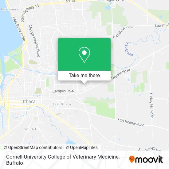 Cornell University College of Veterinary Medicine map