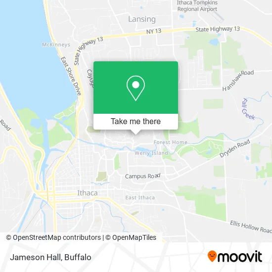Jameson Hall map
