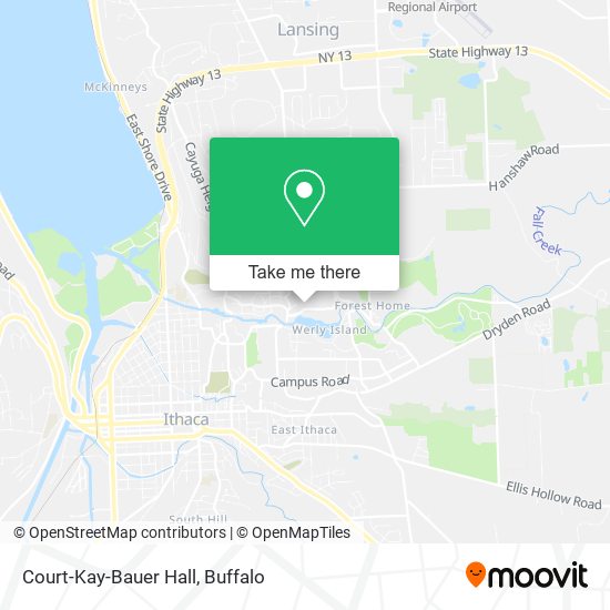 Mapa de Court-Kay-Bauer Hall