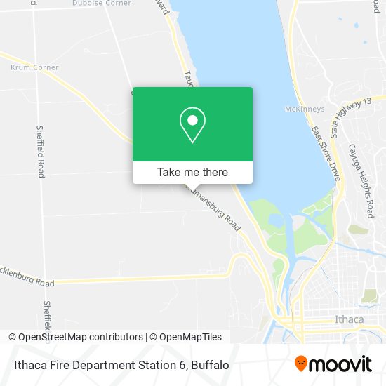 Ithaca Fire Department Station 6 map