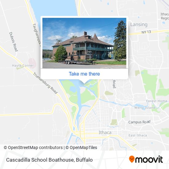 Cascadilla School Boathouse map