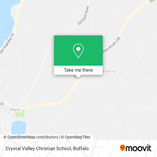 Crystal Valley Christian School map