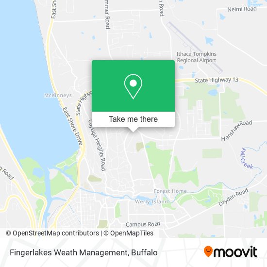 Fingerlakes Weath Management map