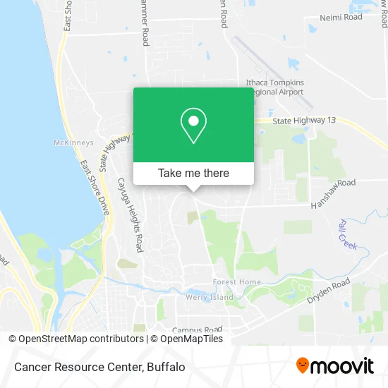 Cancer Resource Center map