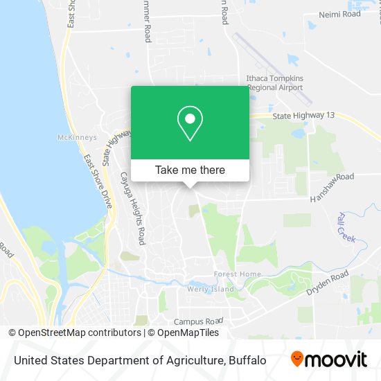 United States Department of Agriculture map