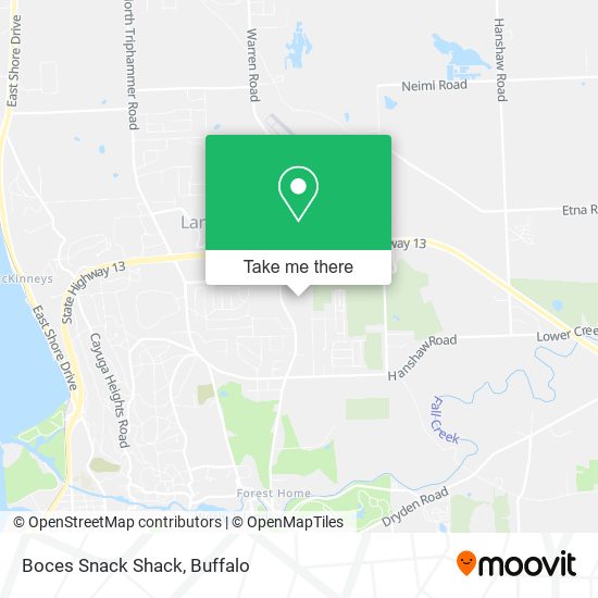 Mapa de Boces Snack Shack