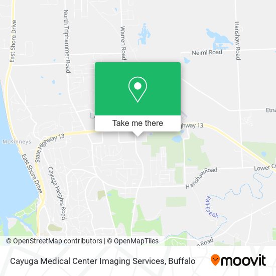 Mapa de Cayuga Medical Center Imaging Services