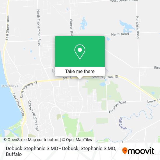 Mapa de Debuck Stephanie S MD - Debuck, Stephanie S MD