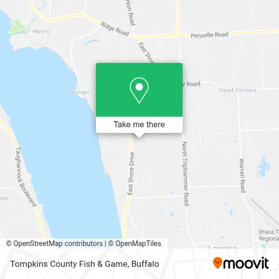 Tompkins County Fish & Game map