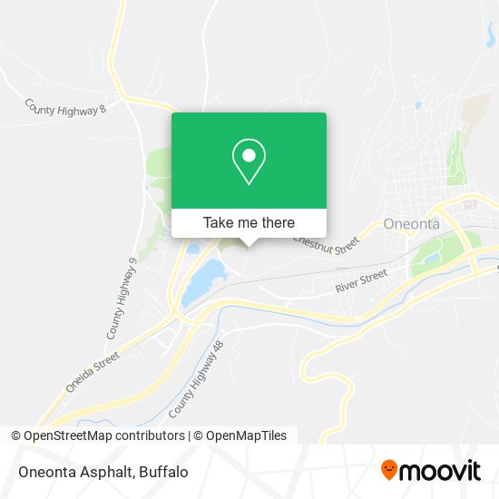 Oneonta Asphalt map