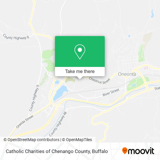 Catholic Charities of Chenango County map