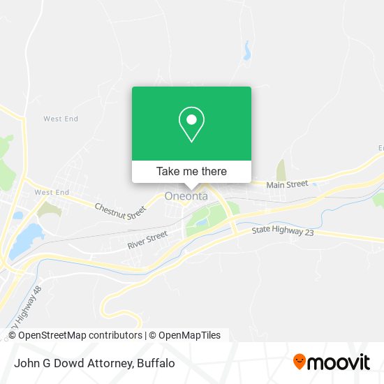 John G Dowd Attorney map