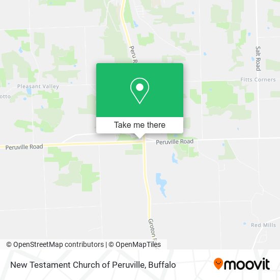 New Testament Church of Peruville map