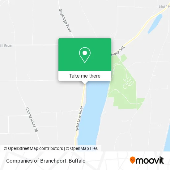 Companies of Branchport map