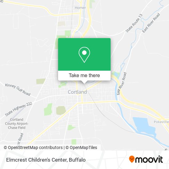 Elmcrest Children's Center map