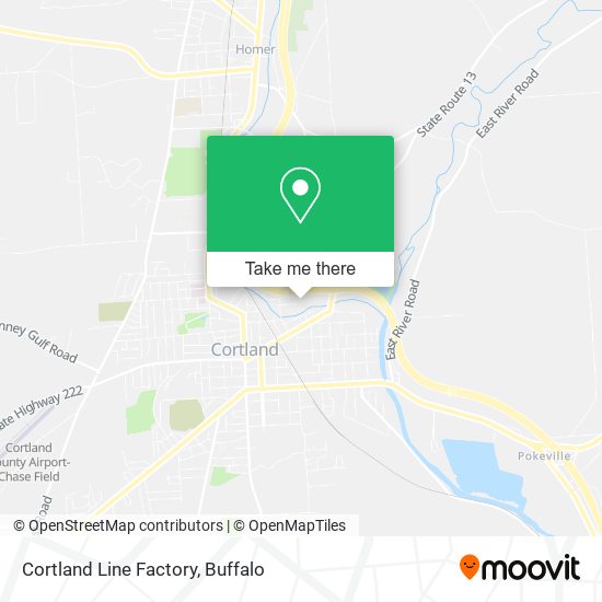 Cortland Line Factory map