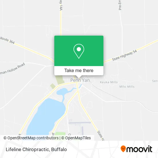 Lifeline Chiropractic map