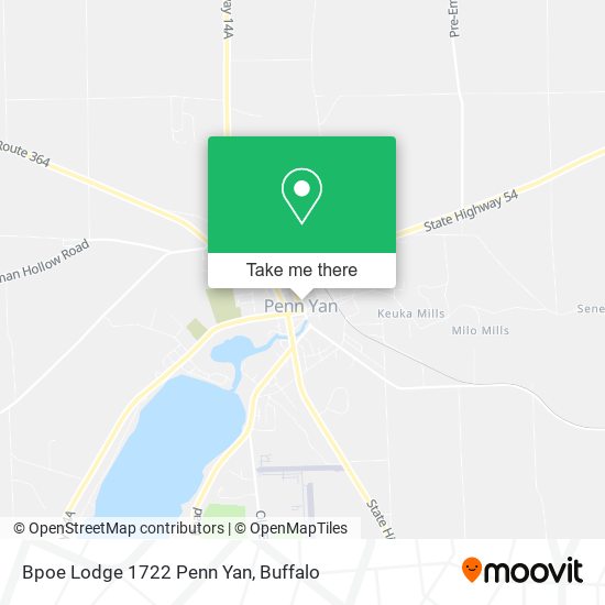 Mapa de Bpoe Lodge 1722 Penn Yan