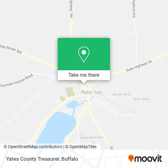 Mapa de Yates County Treasurer