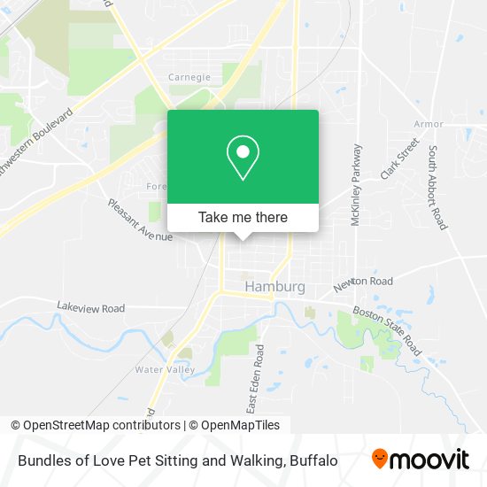Bundles of Love Pet Sitting and Walking map