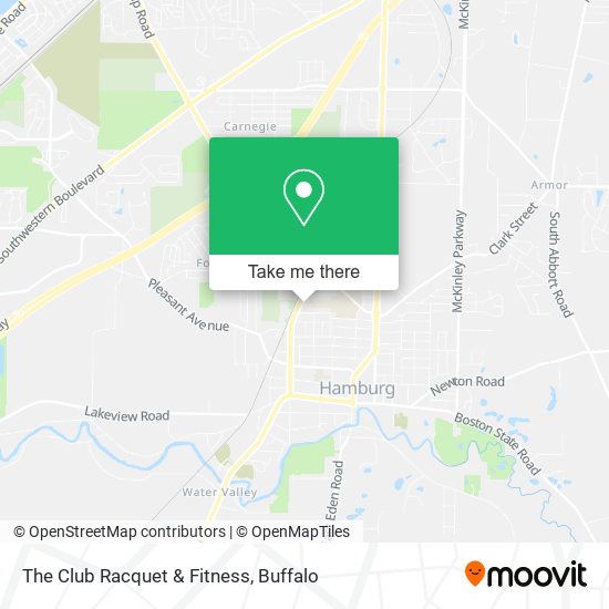 The Club Racquet & Fitness map