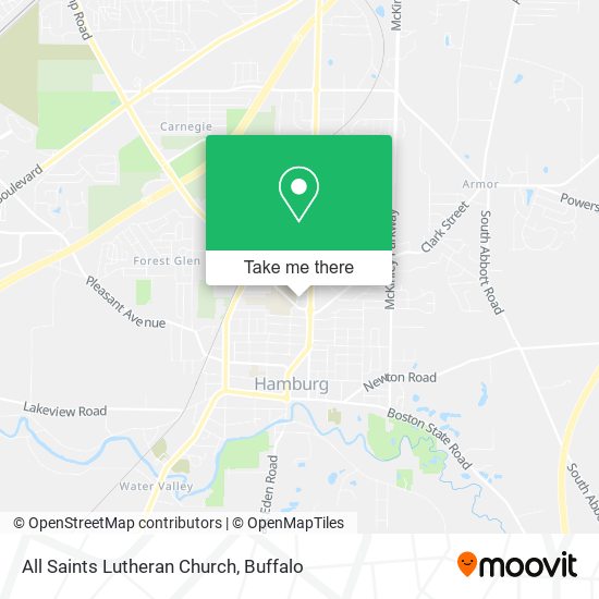 All Saints Lutheran Church map