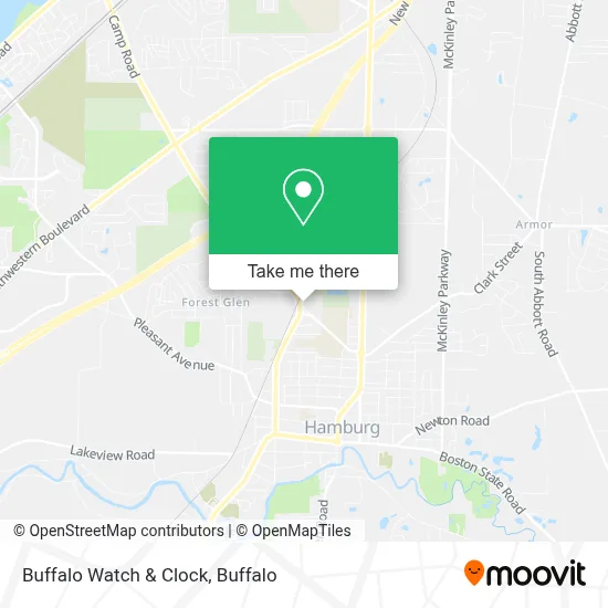 Buffalo Watch & Clock map
