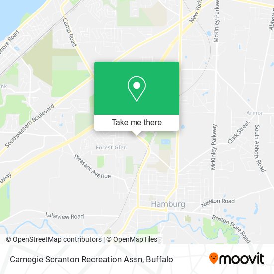 Carnegie Scranton Recreation Assn map