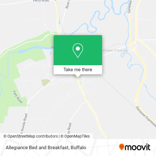 Mapa de Allegiance Bed and Breakfast