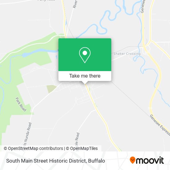 South Main Street Historic District map