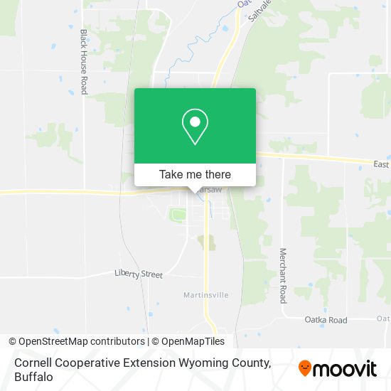 Cornell Cooperative Extension Wyoming County map