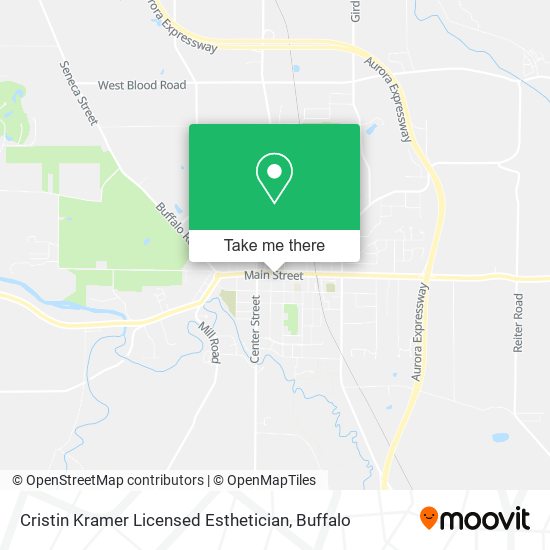 Cristin Kramer Licensed Esthetician map