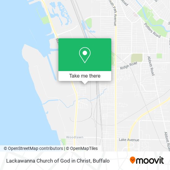 Lackawanna Church of God in Christ map