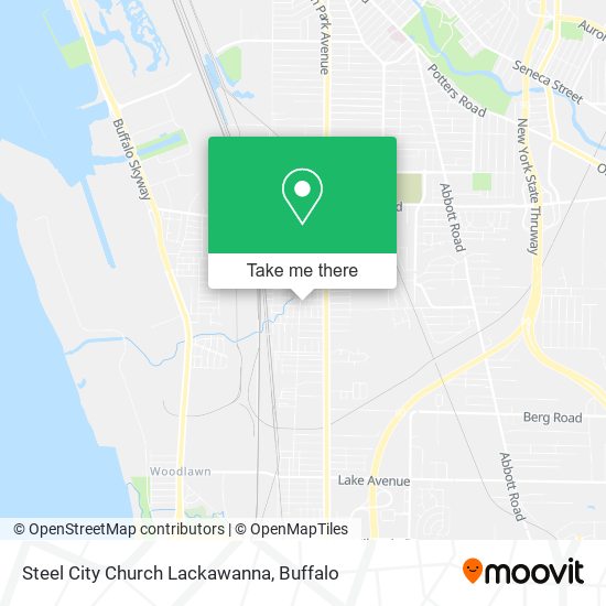 Steel City Church Lackawanna map
