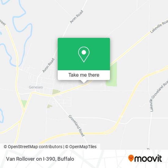 Mapa de Van Rollover on I-390