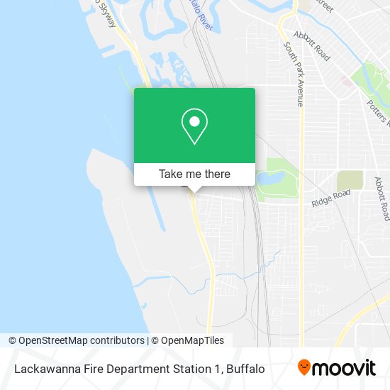 Lackawanna Fire Department Station 1 map
