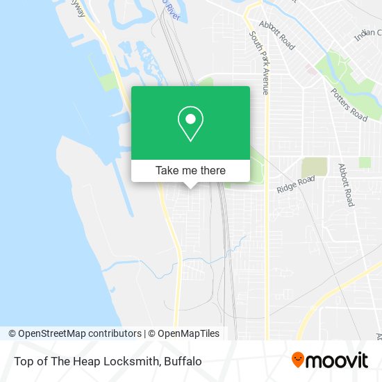 Top of The Heap Locksmith map