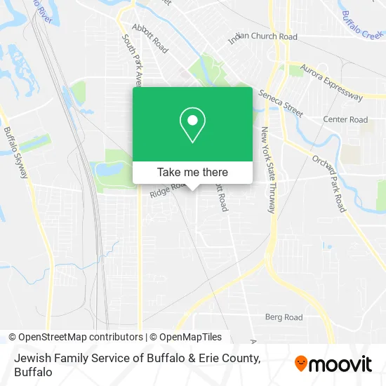 Mapa de Jewish Family Service of Buffalo & Erie County