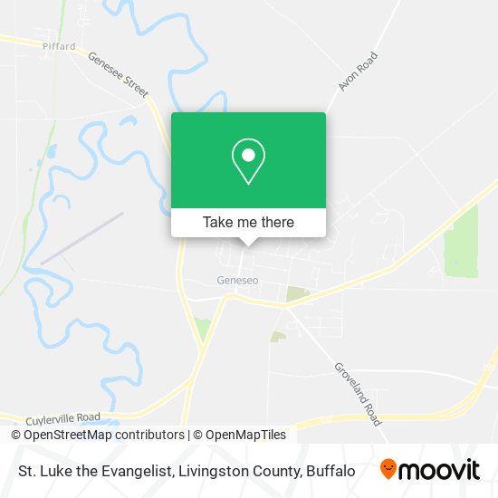 St. Luke the Evangelist, Livingston County map