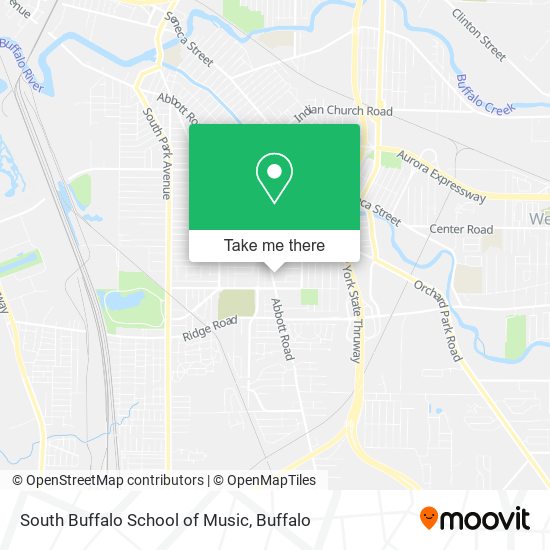 South Buffalo School of Music map